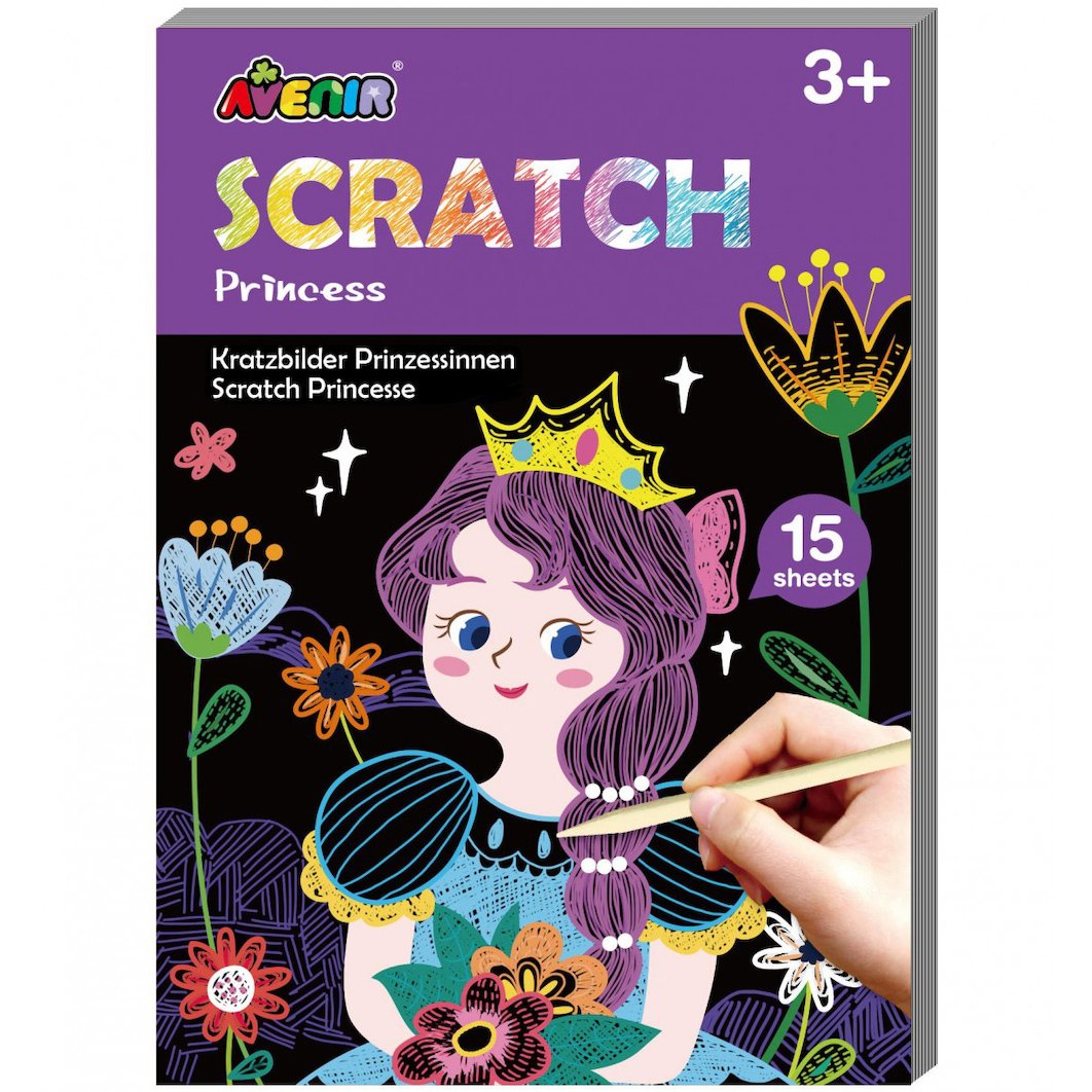 Avenir Avenir Mini Scratch Book Κωδ 60802 Παιδικό Παιχνίδι 1 Τεμάχιο - Princess