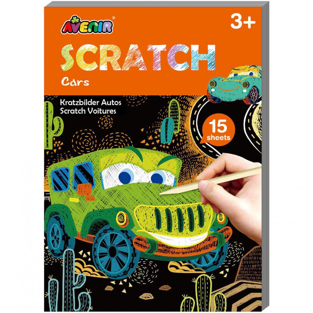 Avenir Avenir Mini Scratch Book Κωδ 60803​​​​​​​ Παιδικό Παιχνίδι 1 Τεμάχιο - Cars