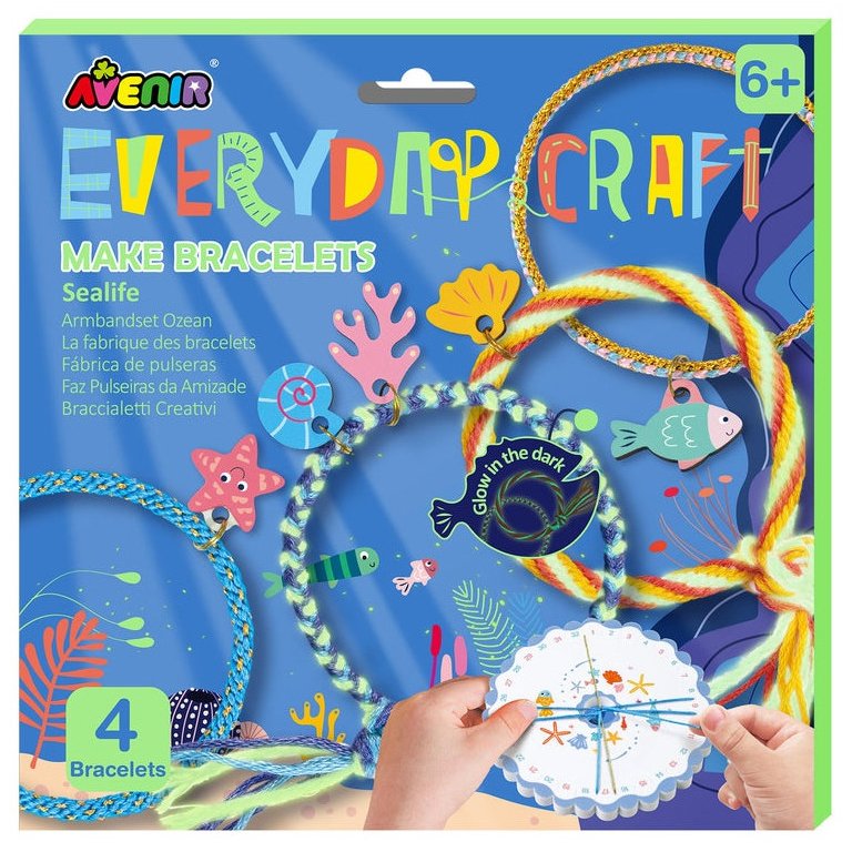 Avenir Everyday Craft Make Bracelets Sealife Καθημερινές Χειροτεχνίες Δημιουργικής Απασχόλησης Θαλάσσια Βραχιόλια, για Κορίτσια από 6 Ετών 1 Τεμάχιο