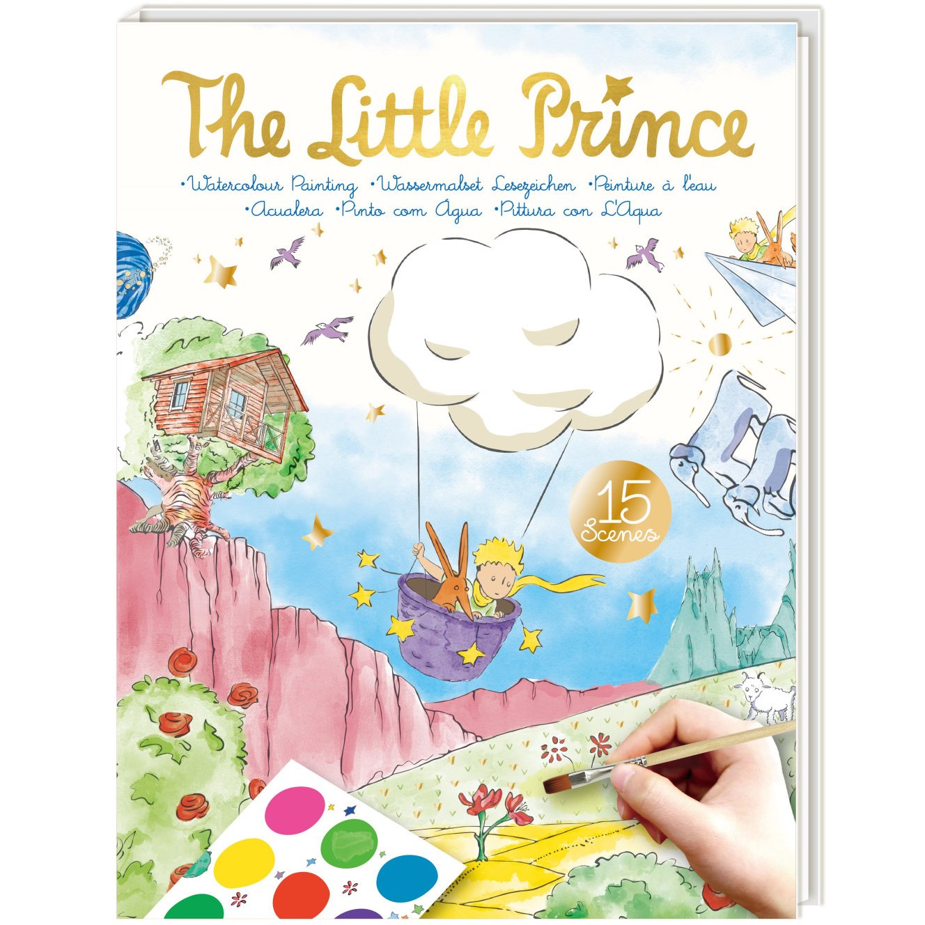 Avenir The Little Prince Watercolour Painting Βιβλίο Ζωγραφικής με Νερομπογιές για Παιδιά 1 Τεμάχιο