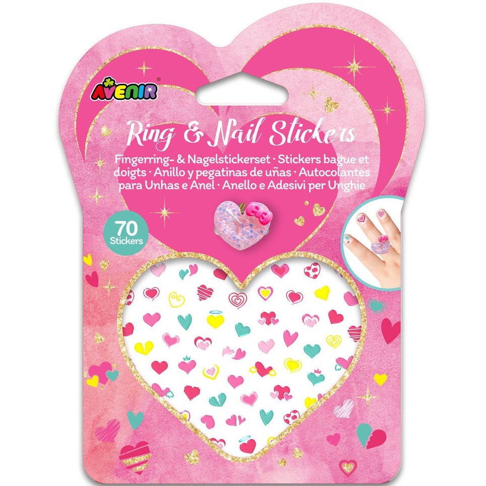 Avenir Fancy me Ring & Nail Stickers Αυτοκόλλητα για Νύχια & Δαχτυλίδι για Κορίτσια για Μοναδικό Στυλ 1 Τεμάχιο