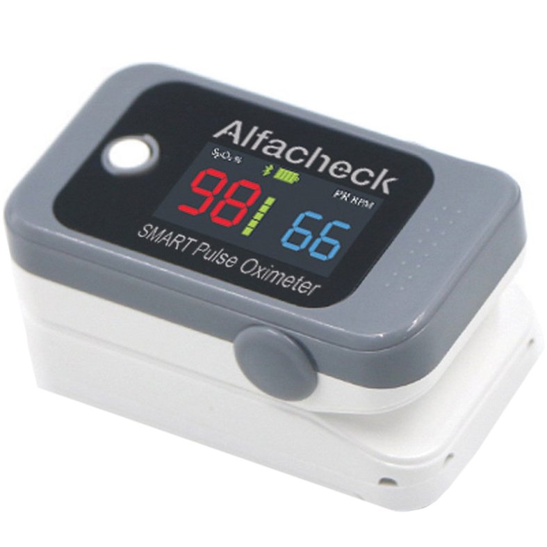 Karabinis Medical Alfacheck Smart Pulse Oximeter Ελαφρύ, Άνετο & Αξιόπιστο Παλμικό Οξύμετρο Ακριβείας  1 Τεμάχιο