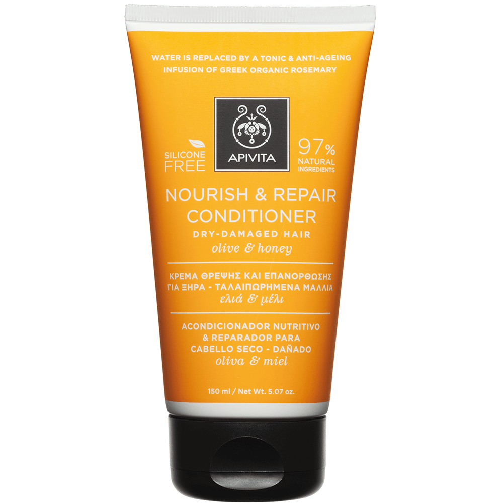 Apivita Nourish & Repair Κρέμα για Ξηρά – Ταλαιπωρημένα Μαλλιά με Ελία & Μέλι 150ml