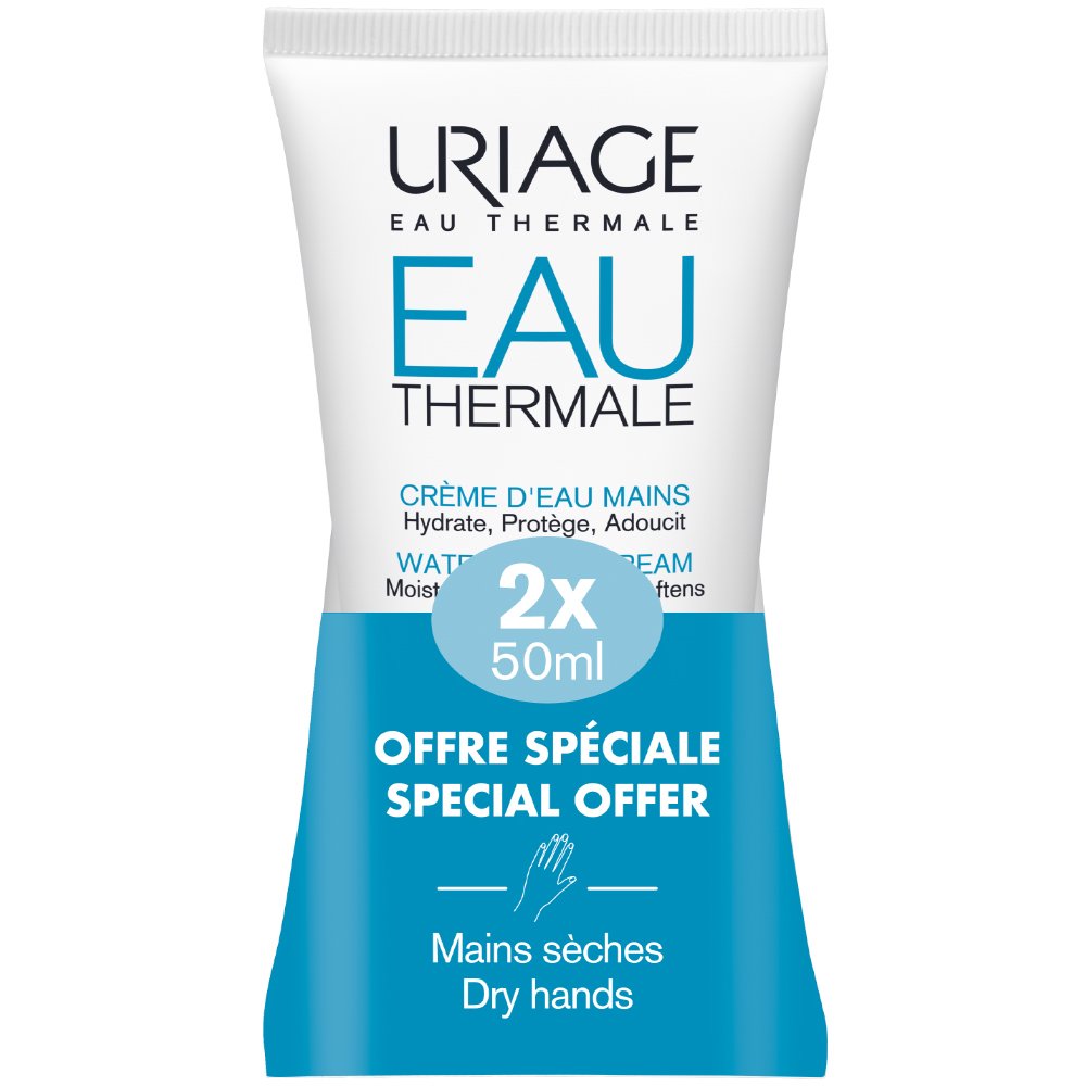 Uriage Uriage Promo Eau Thermale Water Hand Cream Ενυδατική & Προστατευτική Κρέμα Χεριών για Κανονικό προς Ξηρό Δέρμα 50ml (2x50ml)