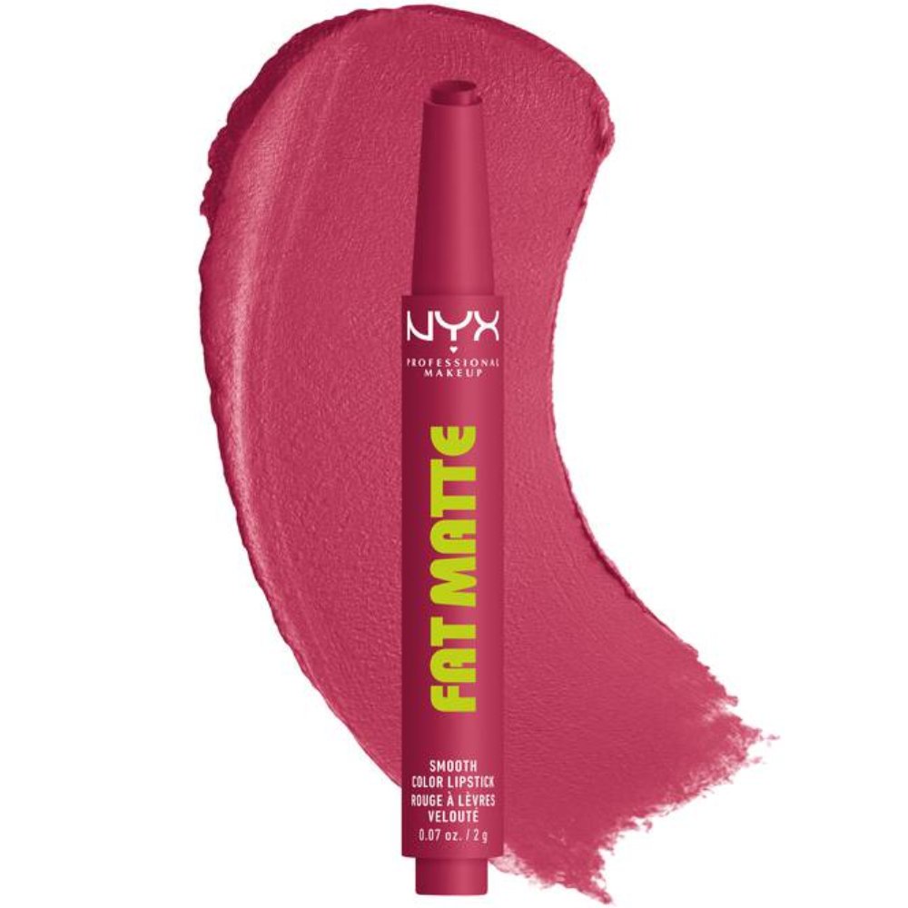 Nyx Professional Makeup Fat Matte Smooth Color Lipstick Ανάλαφρο Ματ Χειλιών με Χρώμα για Απαλό & Λαμπερό Φινίρισμα 1 Τεμάχιο - 12 Blush Blanket