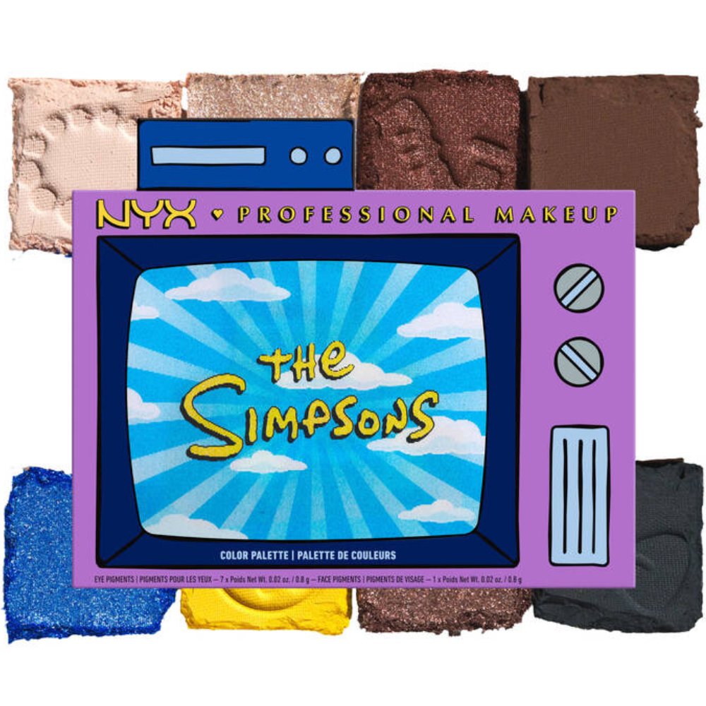 Nyx Professional Makeup Simpson Family & Color Palette Eye Pigments Παλέτα με Σκιές Ματιών Εμπνευσμένη από τους Simpsons 1 x 0.8g