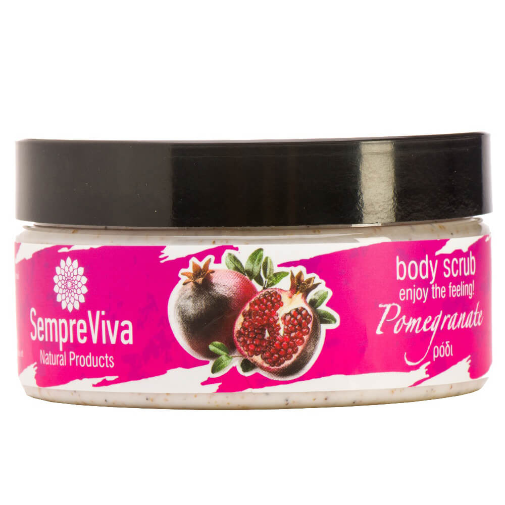 SempreViva Body Scrub Pomegranate Scrub Σώματος με Άρωμα Ρόδι 200g