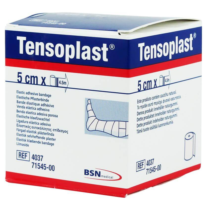 Leukoplast Tensoplast Ελαστικός Αυτοκόλλητος Επίδεσμος 5cm x 4,5m