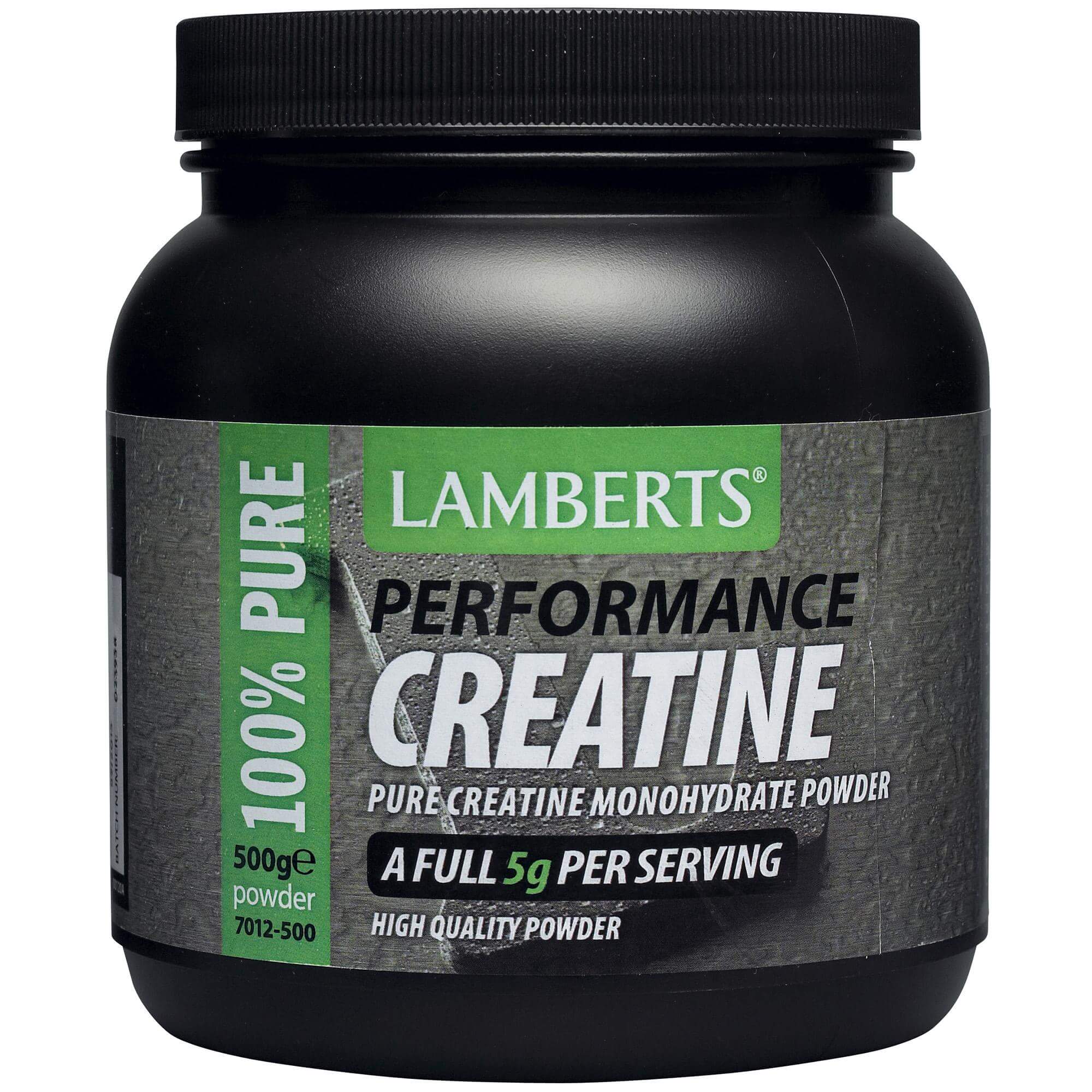 Lamberts Peformance Creatine Συμπλήρωμα Διατροφής Κρεατίνης σε Σκόνη 500gr