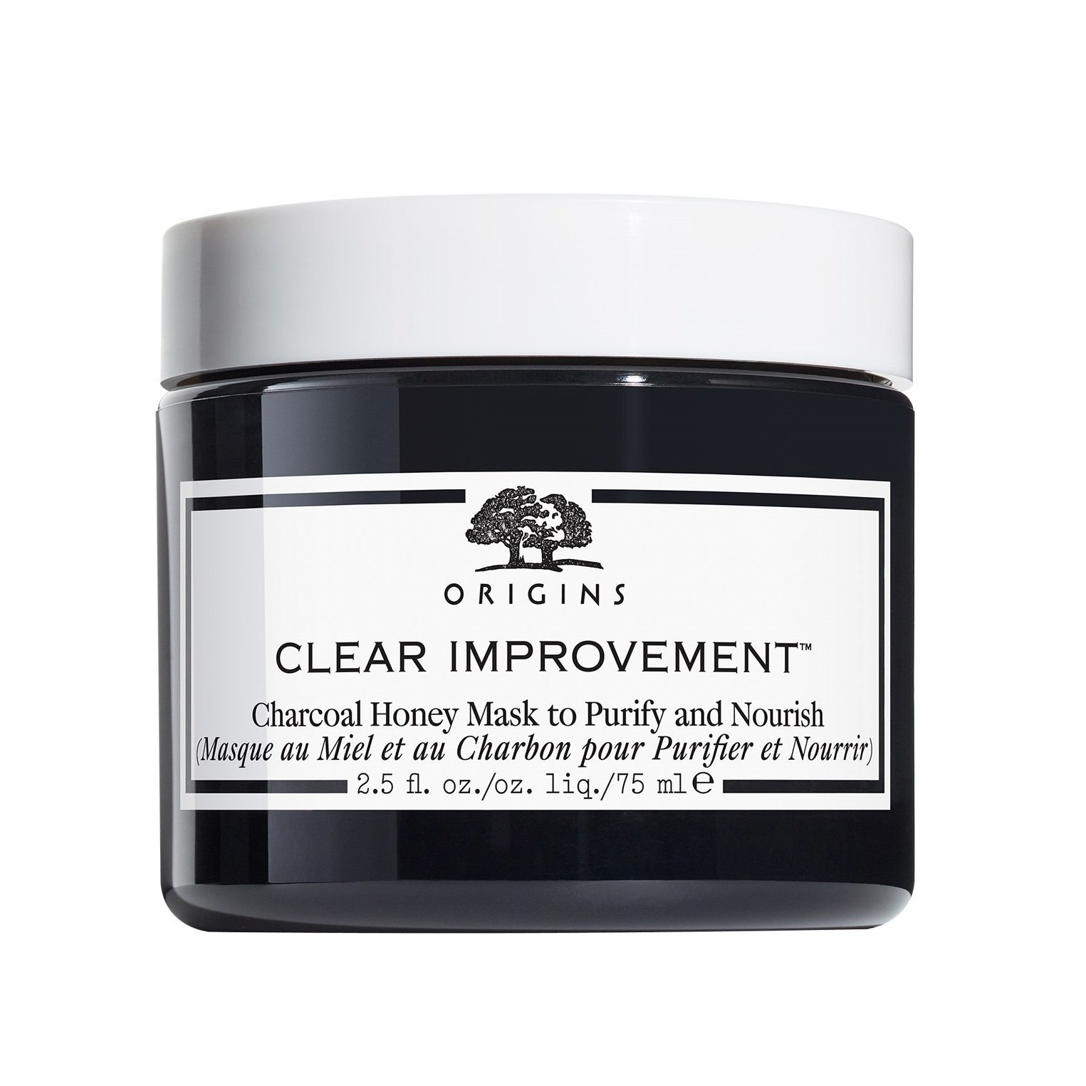 Origins Clear Improvement Charcoal Honey Mask To Purify & Nourish Μάσκα με Ενεργό Άνθρακα & Μέλι για Βαθύ Καθαρισμό & Θρέψη 75ml