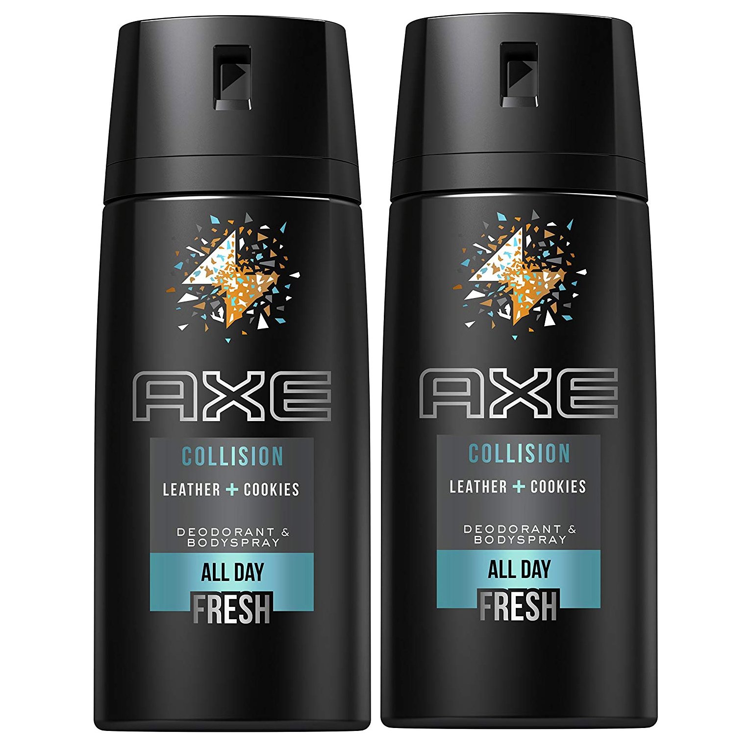 Axe Πακέτο Προσφοράς Collision Leather & Cookies Αποσμητικό Σώματος 2x150ml