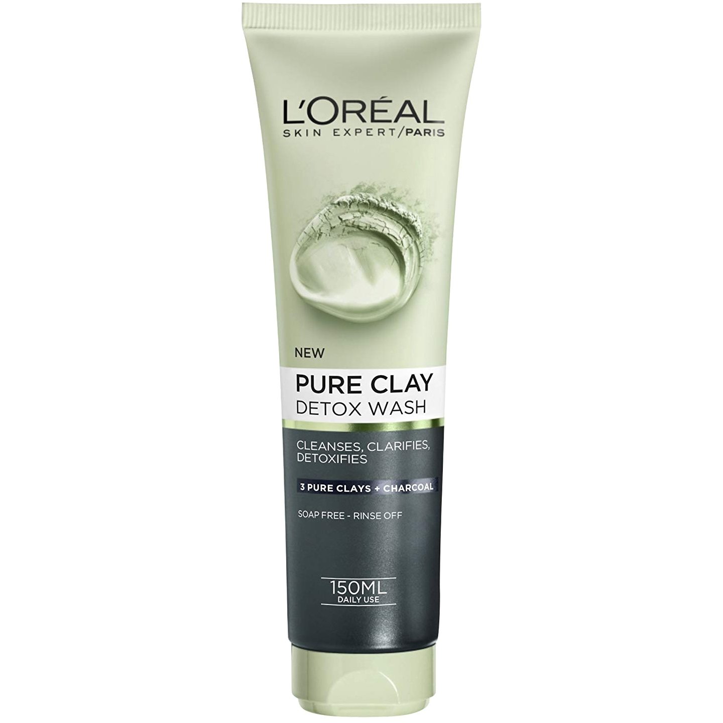 L’oreal Paris Pure Clay Detox Wash Τζελ Καθαρισμού με Άργιλο για Αίσθηση Αποτοξίνωσης 150ml