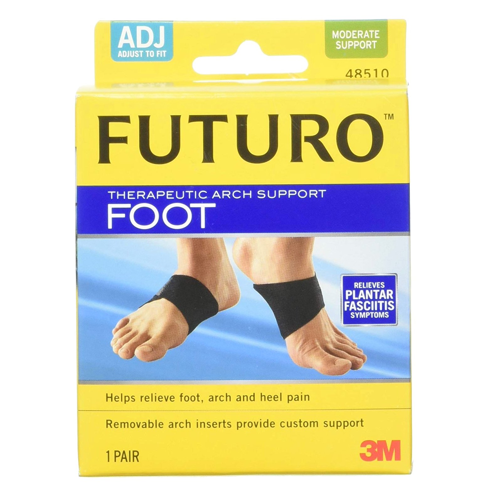 3M Futuro Θεραπευτικό Στήριγμα Καμάρας 48510 One Size 2 Τεμάχια