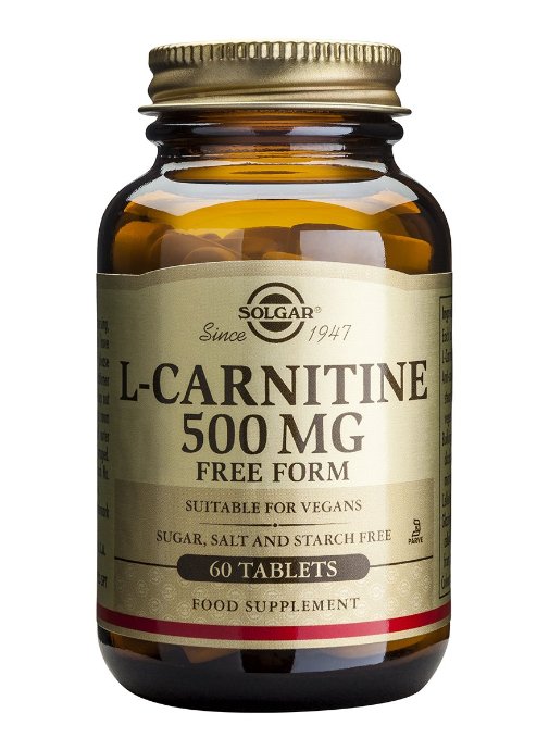 Solgar L-Carnitine 500mg Συμπλήρωμα Διατροφής που Βοηθά τη Καρδιαγγειακή Υγεία & Μετατρέπει τα Λιπαρά Οξέα σε Ενέργεια tablets – 30 tabs