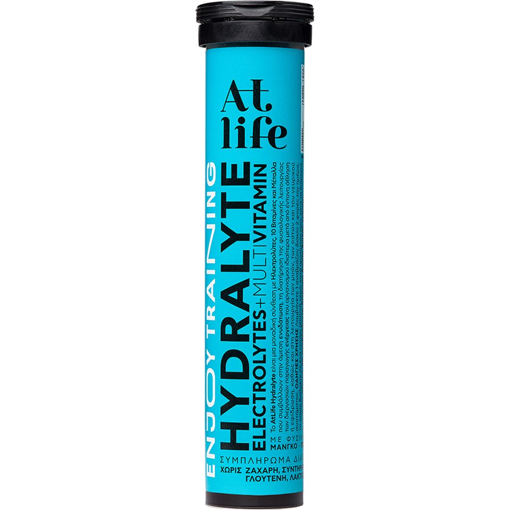 Atlife Atlife Hydralyte Εlectrolytes + Multivitamin Συμπλήρωμα Διατροφής Ηλεκτρολυτών, Βιταμινών & Μετάλλων για την Αναπλήρωση Ηλεκτρολυτών, Αύξηση & της Ενέργειας Κατά τη Διάρκεια της Σωματικής Άσκησης 20 Effer.tabs