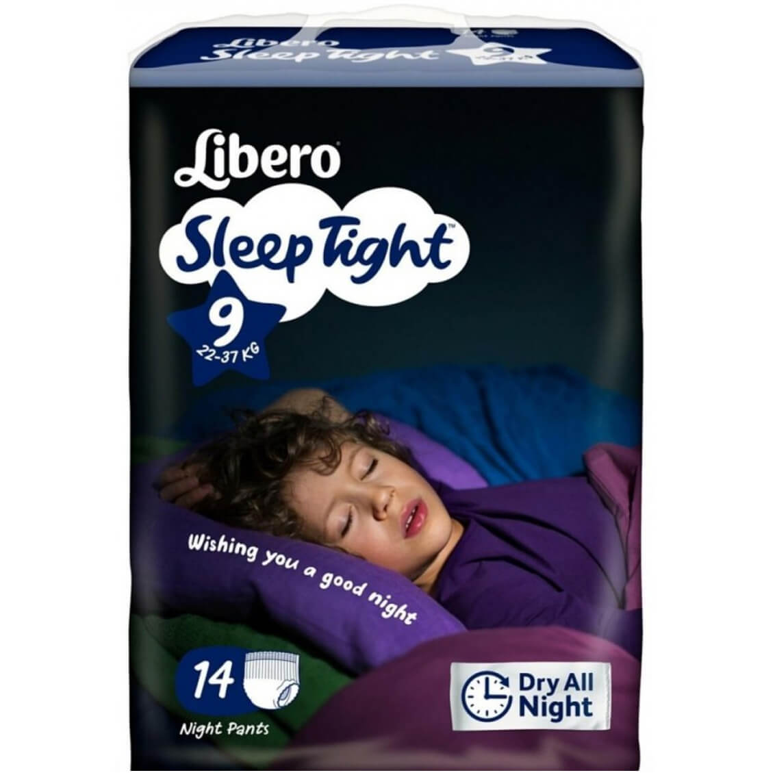 Libero Sleep Tight No9 (22-37kg) Night Pants, 14 πάνες