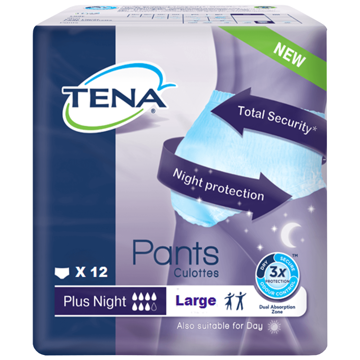 Tena Pants Plus Night Large Unisex Απορροφητικά Εσώρουχα 12τμχ