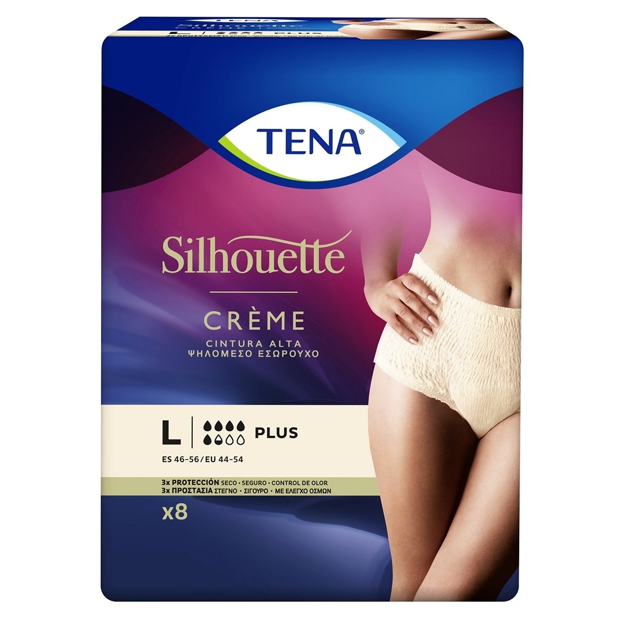 Tena Silhouette Creme Plus Εσώρουχο για την Ακράτεια 8τμχ
