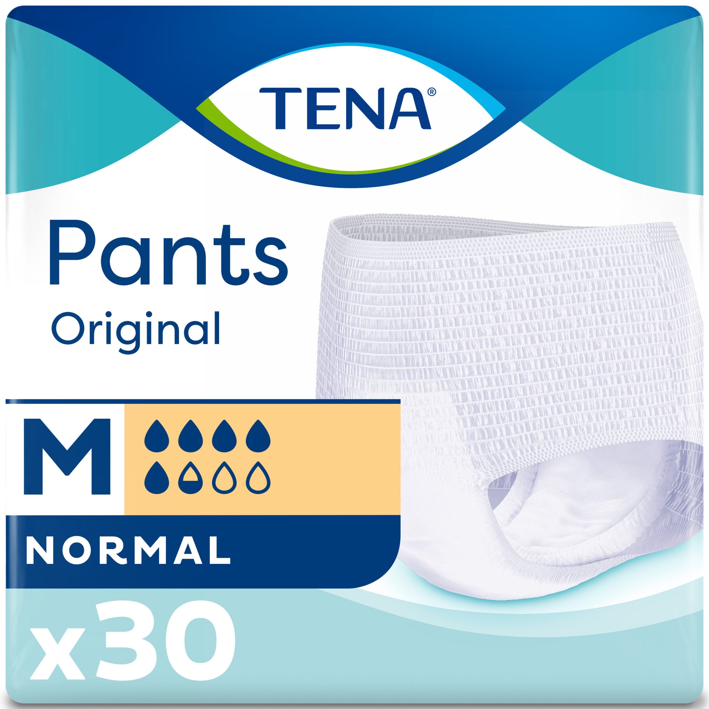 Tena Pants Original Normal Medium 80-110cm Απαλά Προστατευτικά Εσώρουχα Ακράτειας Μίας Χρήσης 30 Τεμάχια
