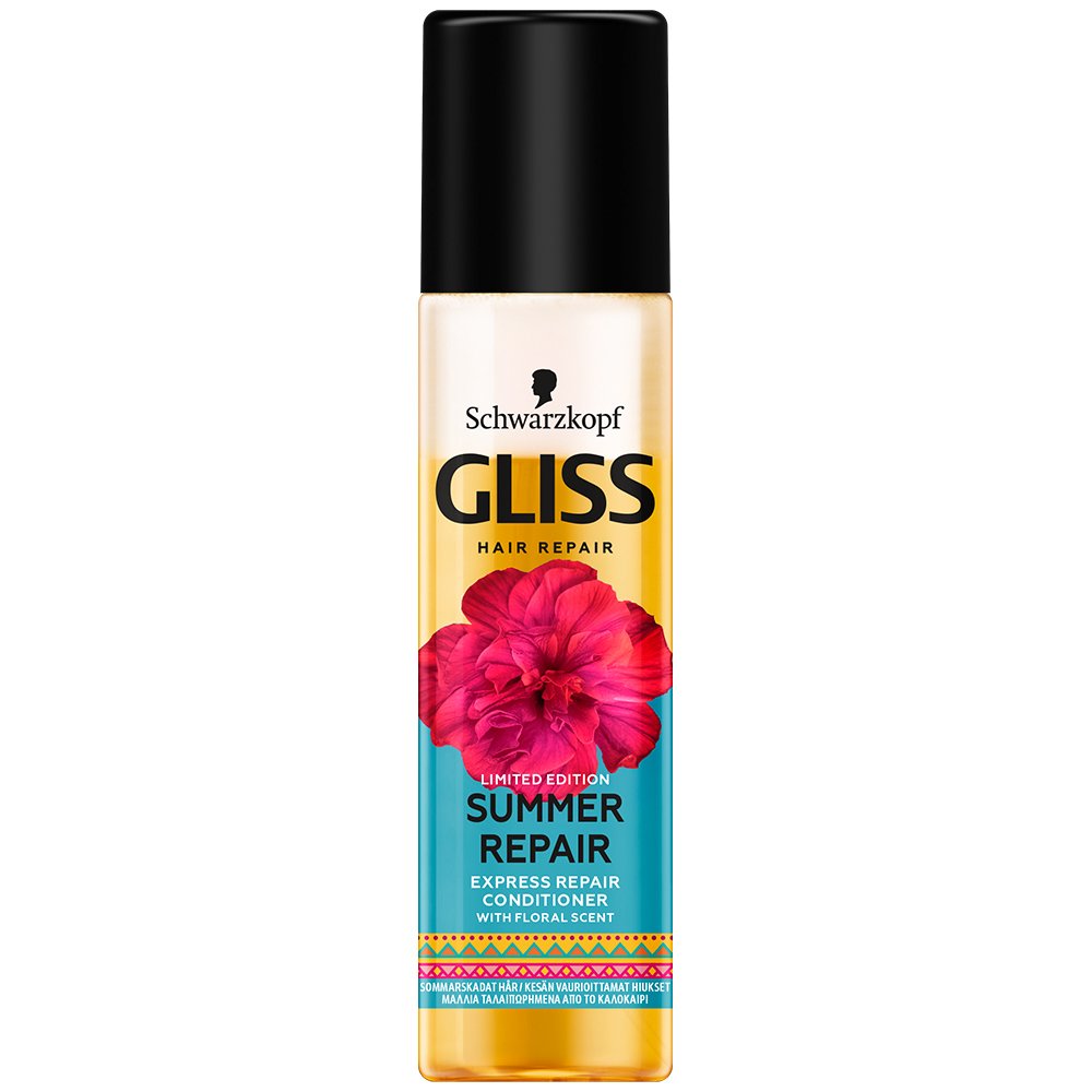 Schwarzkopf Gliss Limited Edition Summer Repair Express Repair Conditioner Άμεση Επανόρθωση στα Ταλαιπωρημένα Μαλλιά 200ml