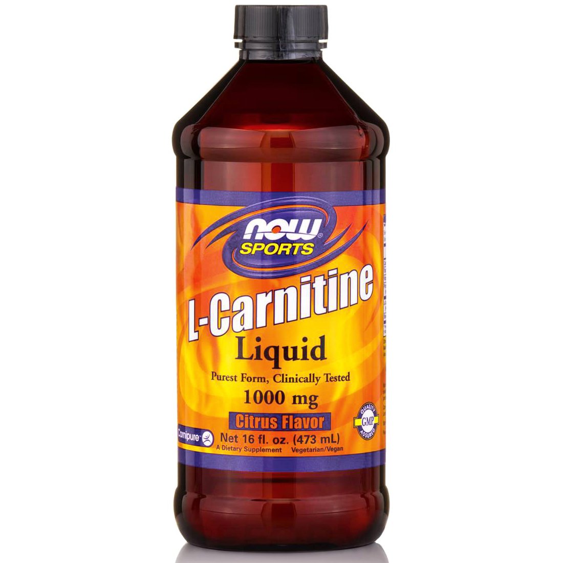 Now Foods L-Carnitine Liquid 1000mg Citrus Συμπλήρωμα Διατροφής Υγρής Καρνιτίνης για την Παραγωγή Ενέργειας 473ml