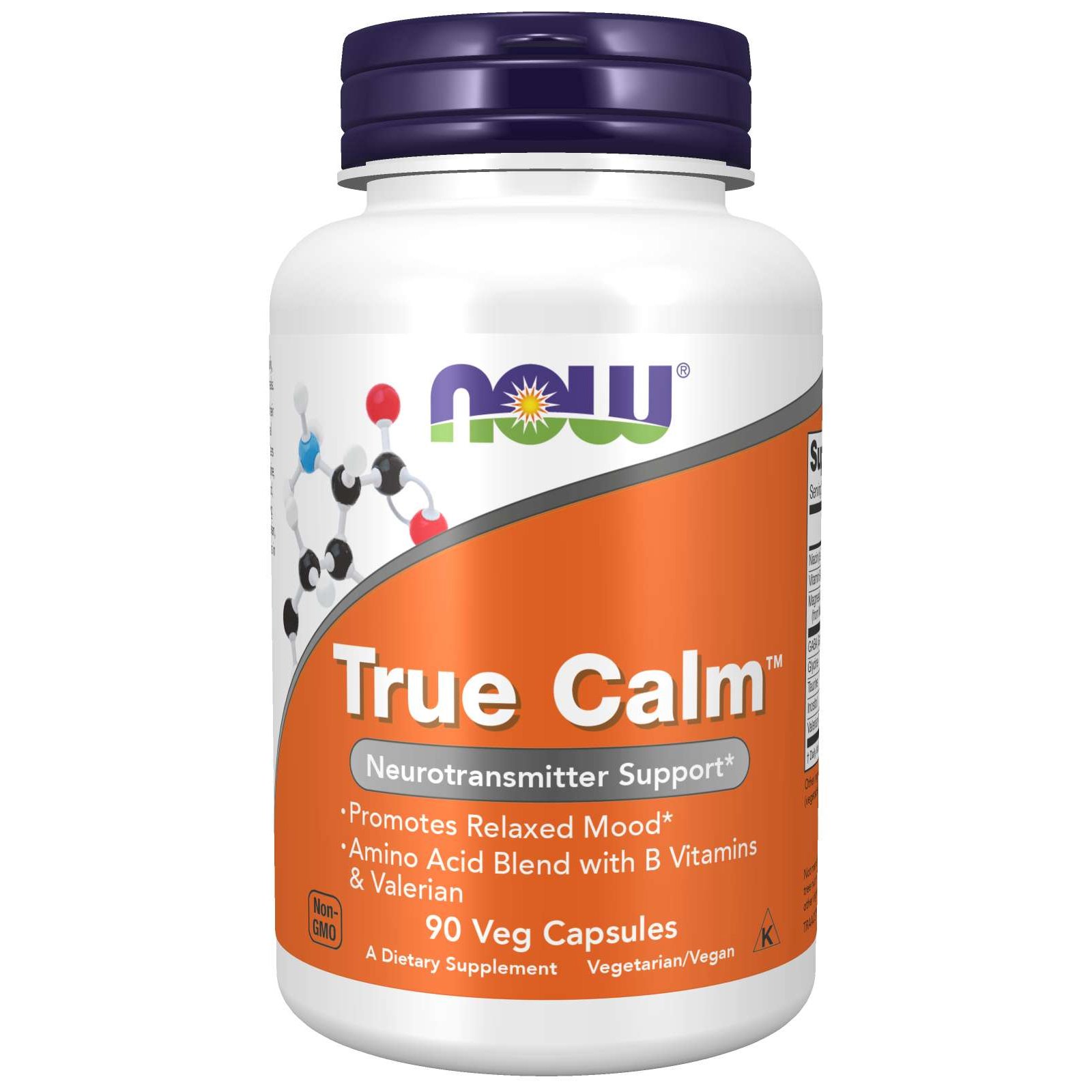 Now Foods True Calm™ (Amino Rexalier) Συμπλήρωμα Διατροφής Ιδανικό για Χαλάρωση του Οργανισμού & Ισορροπημένη Διάθεση 90 VegCaps
