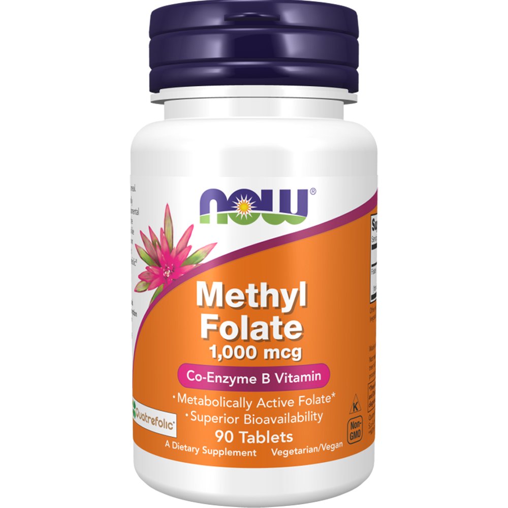 Now Foods Methyl Folate 1,000mcg Συμπλήρωμα Διατροφής Μεθυλοφυλλικού Οξέος για την Υποβοήθηση της Κυτταρική Διαίρεσης, Σωστή Αιμοποίηση & Υποστήριξη της Υγιούς Ανάπτυξης του Μητρικού Ιστού Κατά την Εγκυμοσύνη 90tabs
