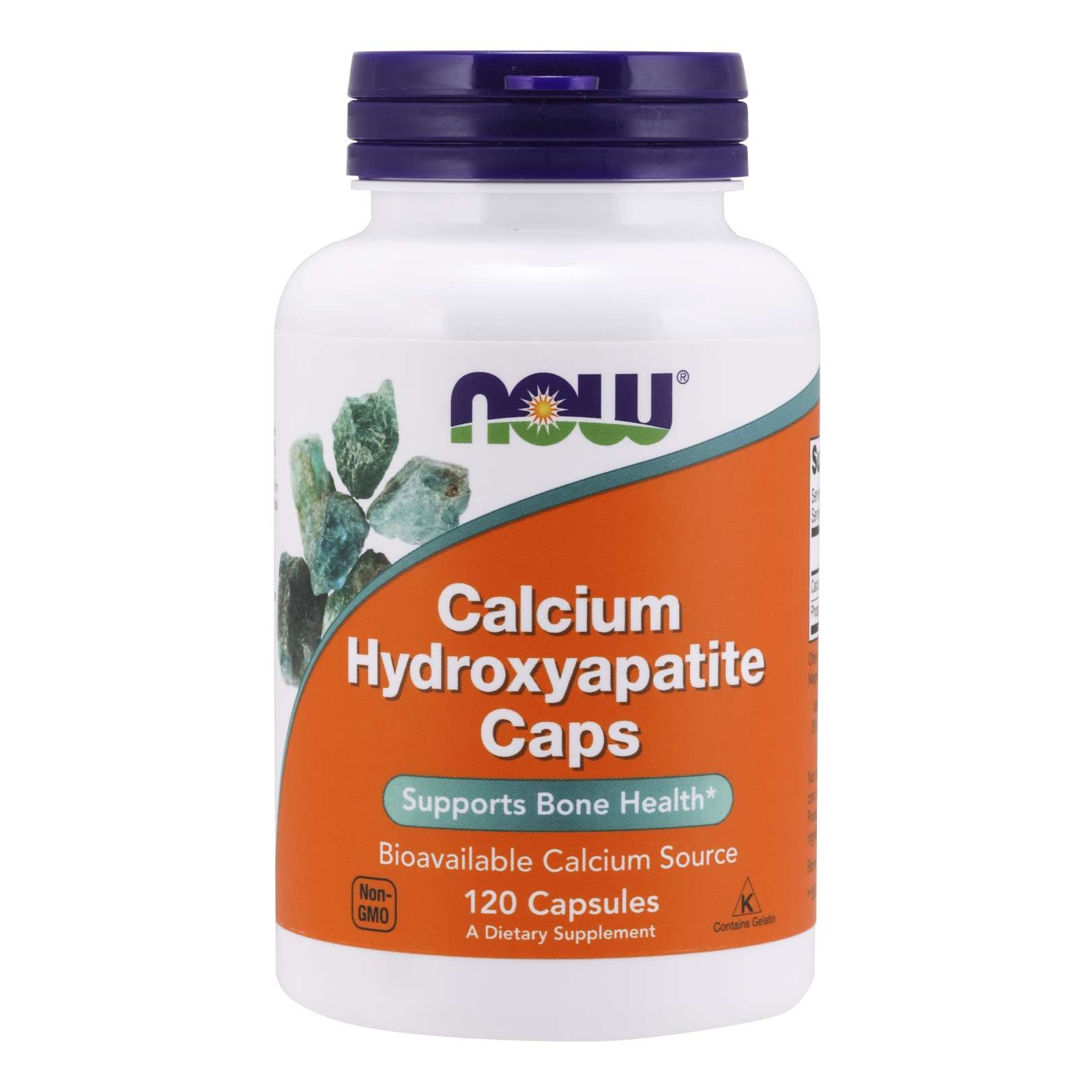 Now Now Foods Calcium Hydroxyapatite Caps 1000mg Συμπλήρωμα Διατροφής Ασβέστιο σε Μορφή MCH (Microcrystaline Collagen) 120caps