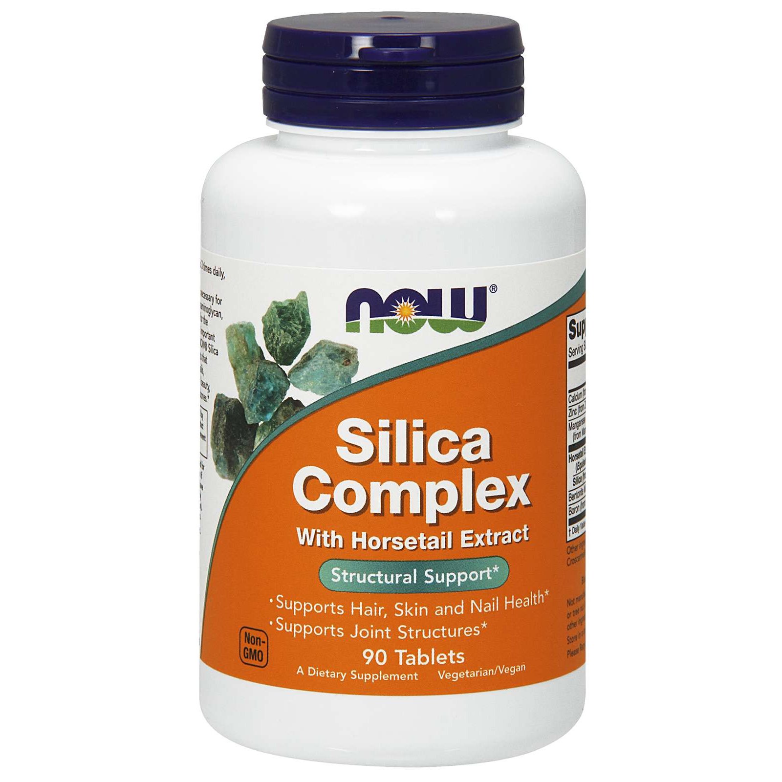 Now Foods Silica Complex 500mg (With Horsetail Extract) Συμπλήρωμα Διατροφής Φόρμουλα Φυσικού Πυριτίου 90 tabs