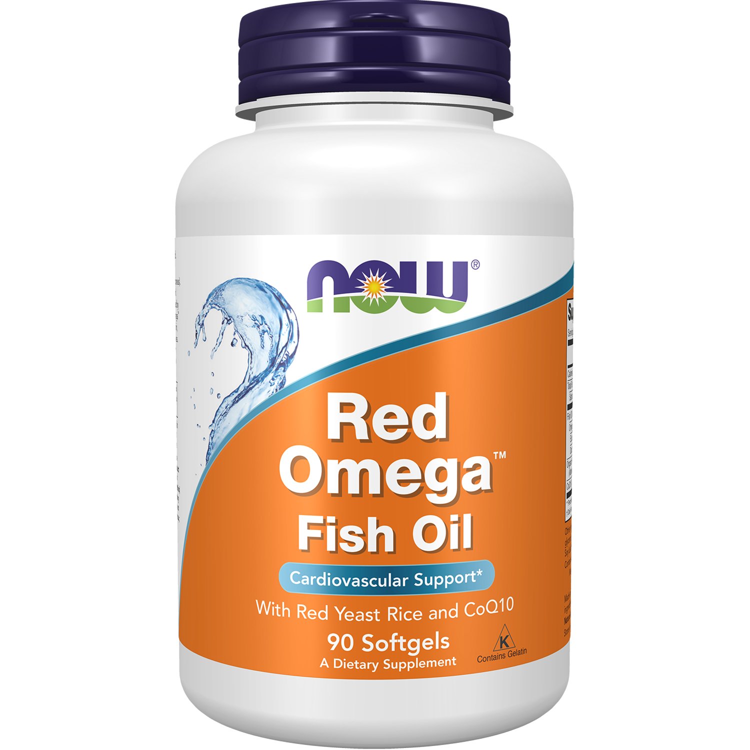 Now Now Foods Red Omega Fish Oil with Red Rice & CoQ10 Συμπλήρωμα Διατροφής Ιχθυελαίου Πλούσιο σε Ω3, Μαγιά Κόκκινου Ρυζιού & Q10 που Υποστηρίζει την Καρδιαγγειακή Λειτουργία 90 Softgels