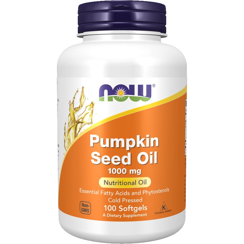 Now Foods Now Foods Pumpkin Seed Oil 1000mg Συμπλήρωμα Διατροφής με Έλαιο Κολοκύθας Ψυχρής Έκθλιψης Πλούσιο σε Απαραίτητα Λιπαρά Οξέα & Φυτοστερόλες Ιδανικό για την Υγεία του Προστάτη 100 Softgels