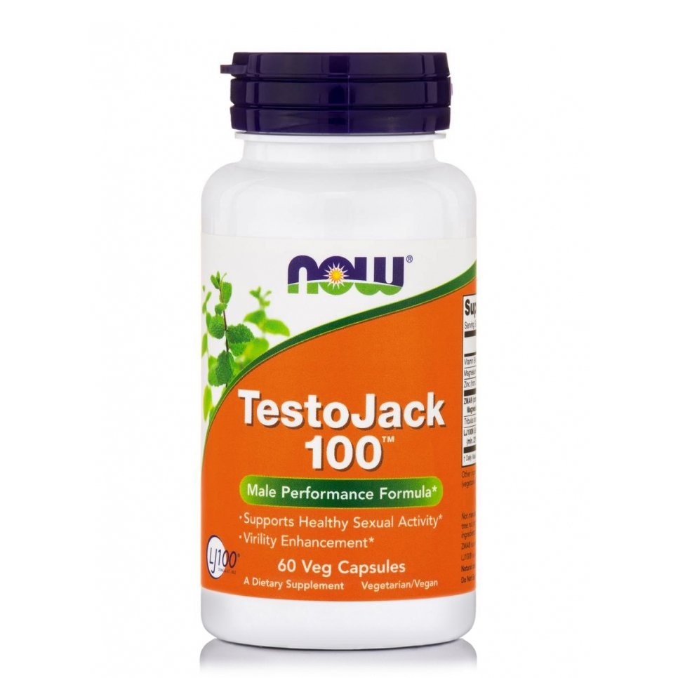 Now Foods Testojack 100, 100mg Συμπλήρωμα Διατροφής για την Αύξηση της Φυσικής Τεστοστερόνης & της Ενέργειας 60veg.caps