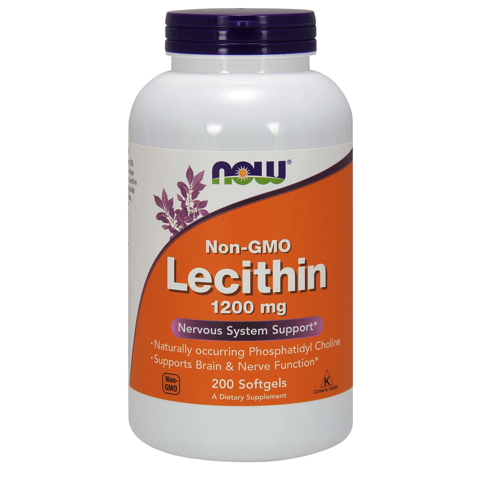 Now Now Foods Lecithin 1200mg Non-Gmo Συμπλήρωμα Διατροφής Λεκιθίνη για τον Έλεγχο του Βάρους & Πρόληψη της Χοληστερόλης 200Softgels