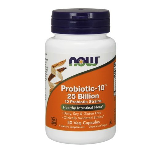 Now Foods Probiotic-10 25 Billion για τη Φυσική Αποκατάσταση του Πεπτικού Συστήματος στον Ανθρώπινο Οργανισμό 50caps