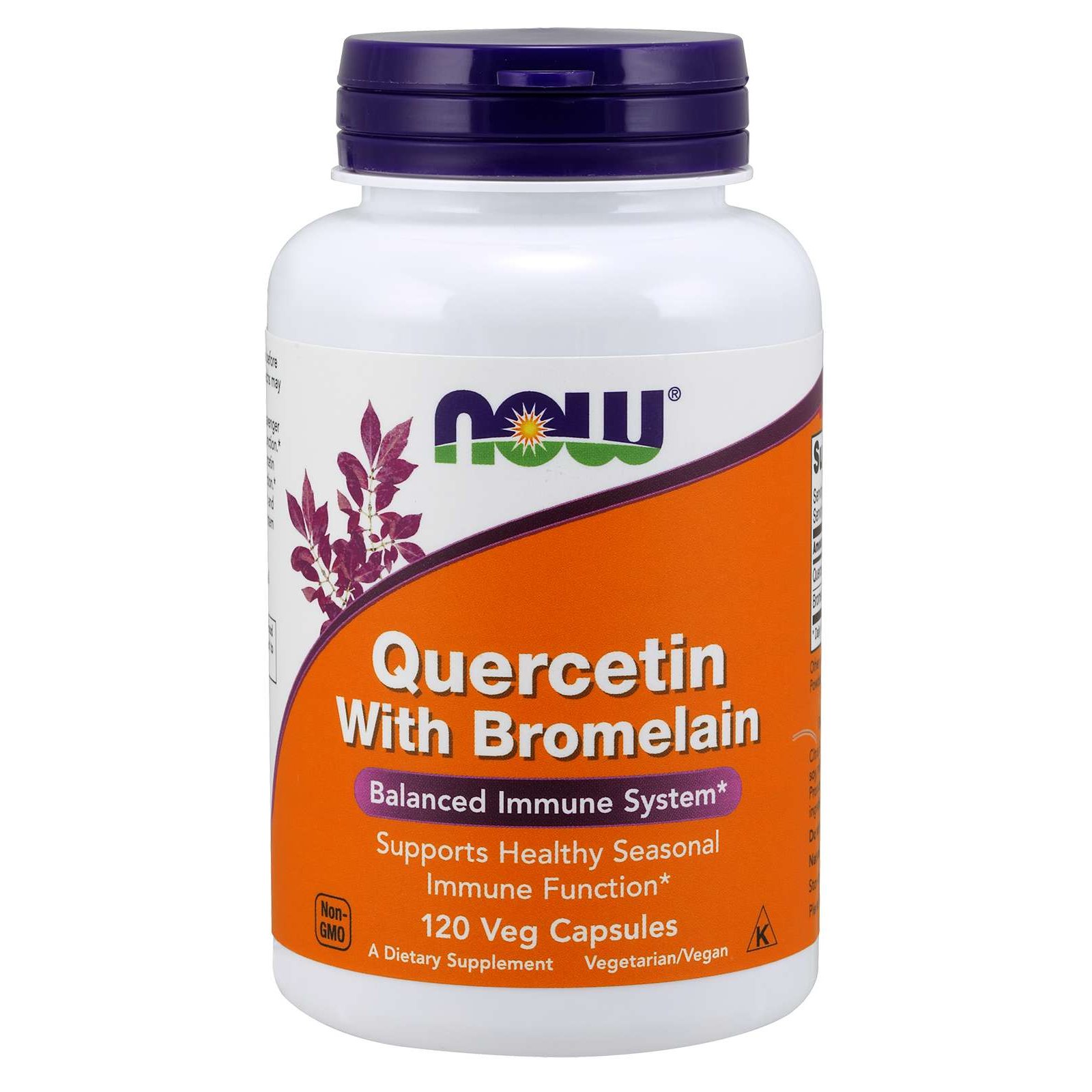 Now Foods Quercetin With Bromelain Συμπλήρωμα Διατροφής, Ισχυρό Αντιοξειδωτικό, Υποστηρίζει το Ανοσοποιητικό Σύστημα 120VegCaps