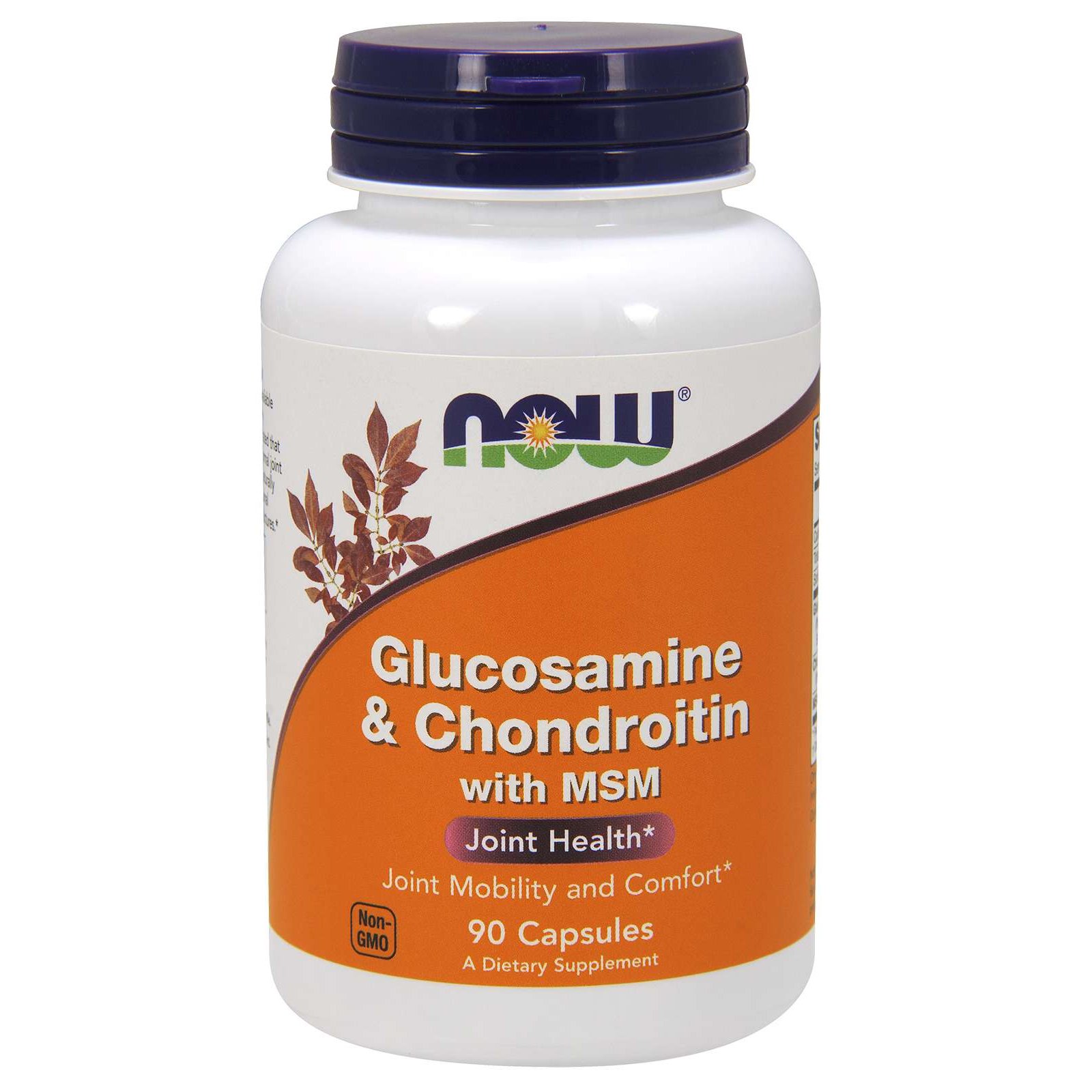 Now Now Foods Glucosamine & Chondroitin With MSM Συμπλήρωμα Διατροφής που Συμβάλει στην Ενίσχυση της Δομής των Αρθρώσεων 90caps
