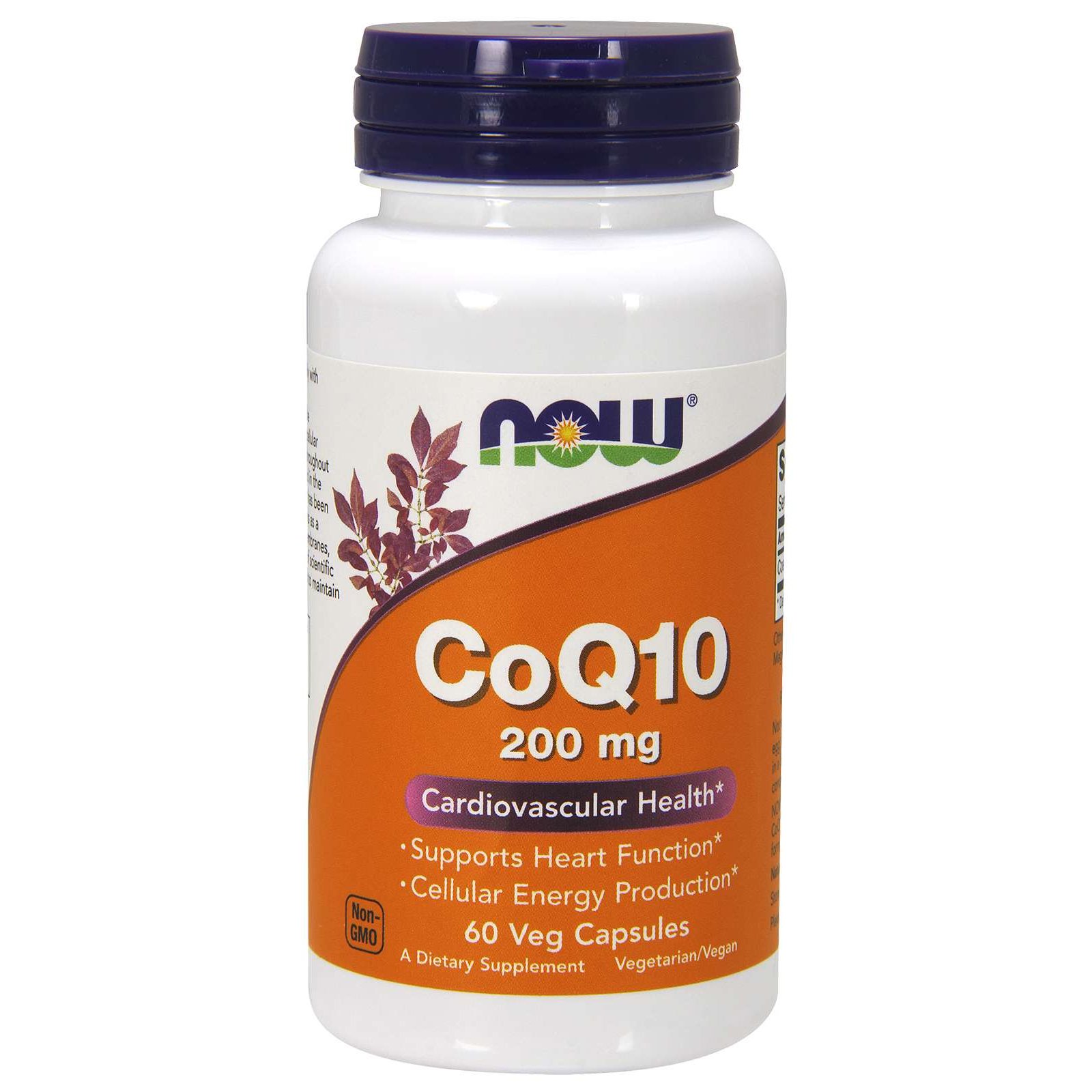 Now Foods CoQ10 200mg Συμπλήρωμα Διατροφής για Υγιές Καρδιαγγειακό Σύστημα με Αντιοξειδωτική Δράση 60 VegCaps