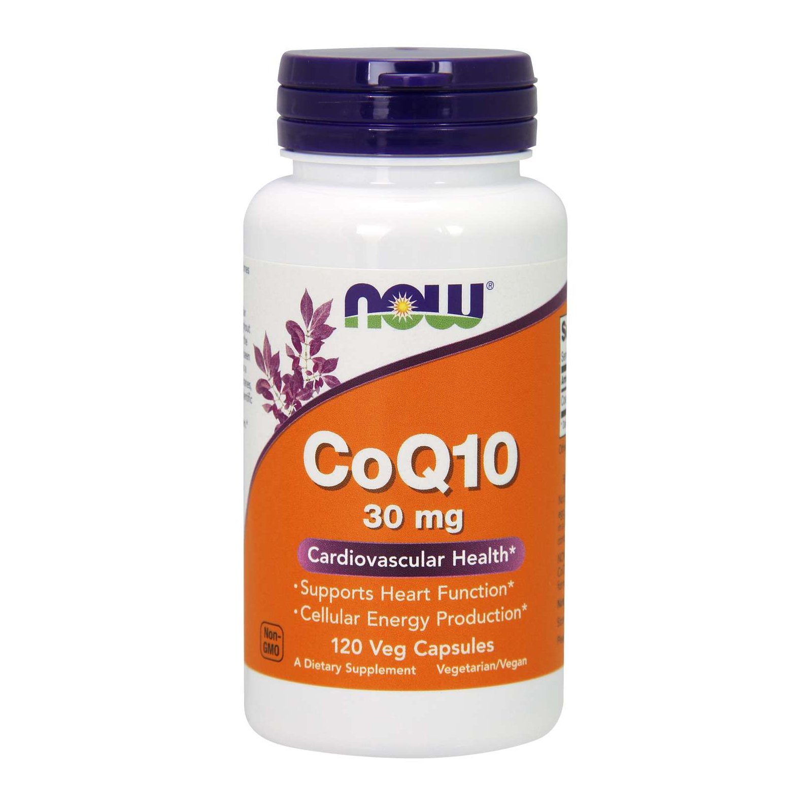 Now Foods CoQ10 30mg Συμπλήρωμα Διατροφής για Υγιές Καρδιαγγειακό Σύστημα με Αντιοξειδωτική Δράση 120 Vegcaps
