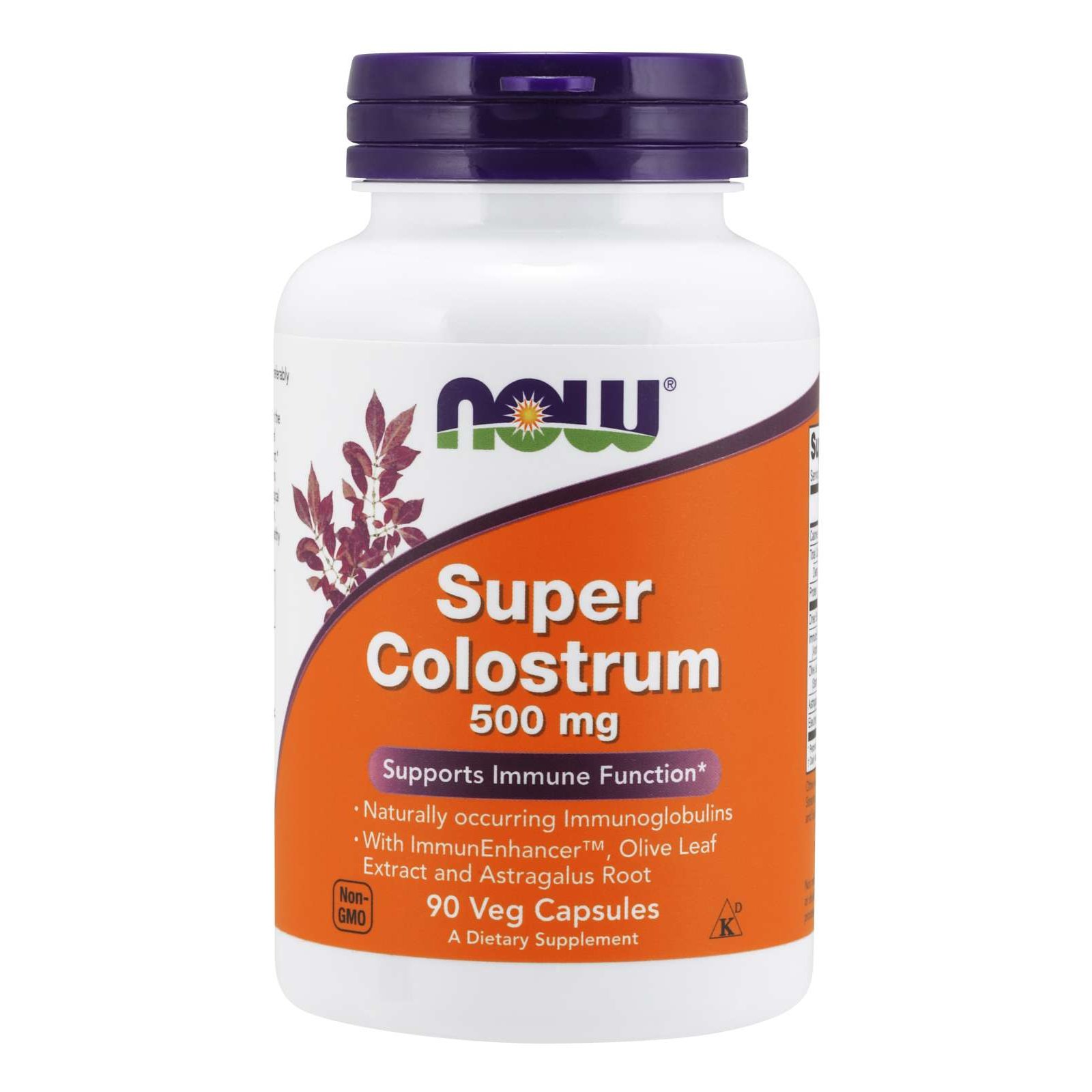 Now Foods Super Colostrum 500mg Συμπλήρωμα Διατροφής από Πρωτόγαλα για Μέγιστη Ενίσχυση του Ανοσοποιητικού 90 VegCaps