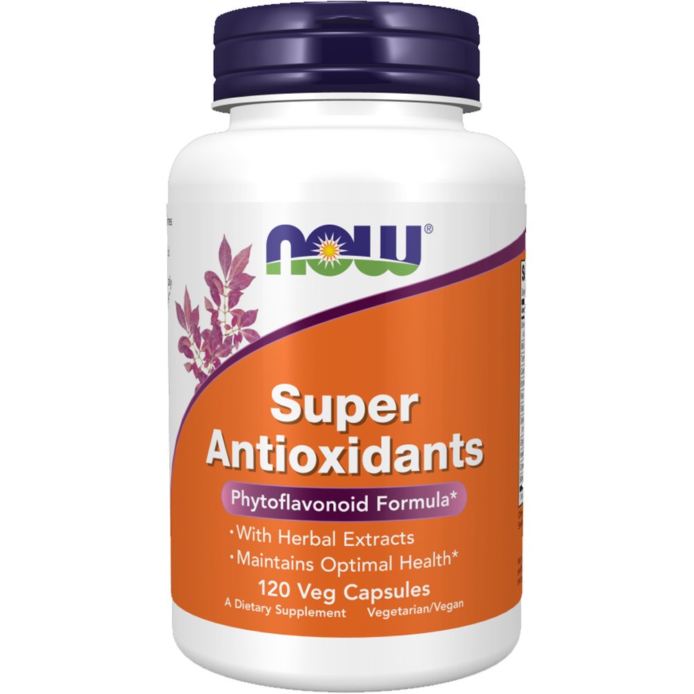 Now Foods Super Antioxidants Συμπλήρωμα Διατροφής Φυτικών Εκχυλισμάτων & Βοτάνων με Αντιοξειδωτικές Ιδιότητες & Ένα Ευρύ Φάσμα Φλαβονοειδών για Υποστήριξη του Ανοσοποιητικού Συστήματος 120veg.caps
