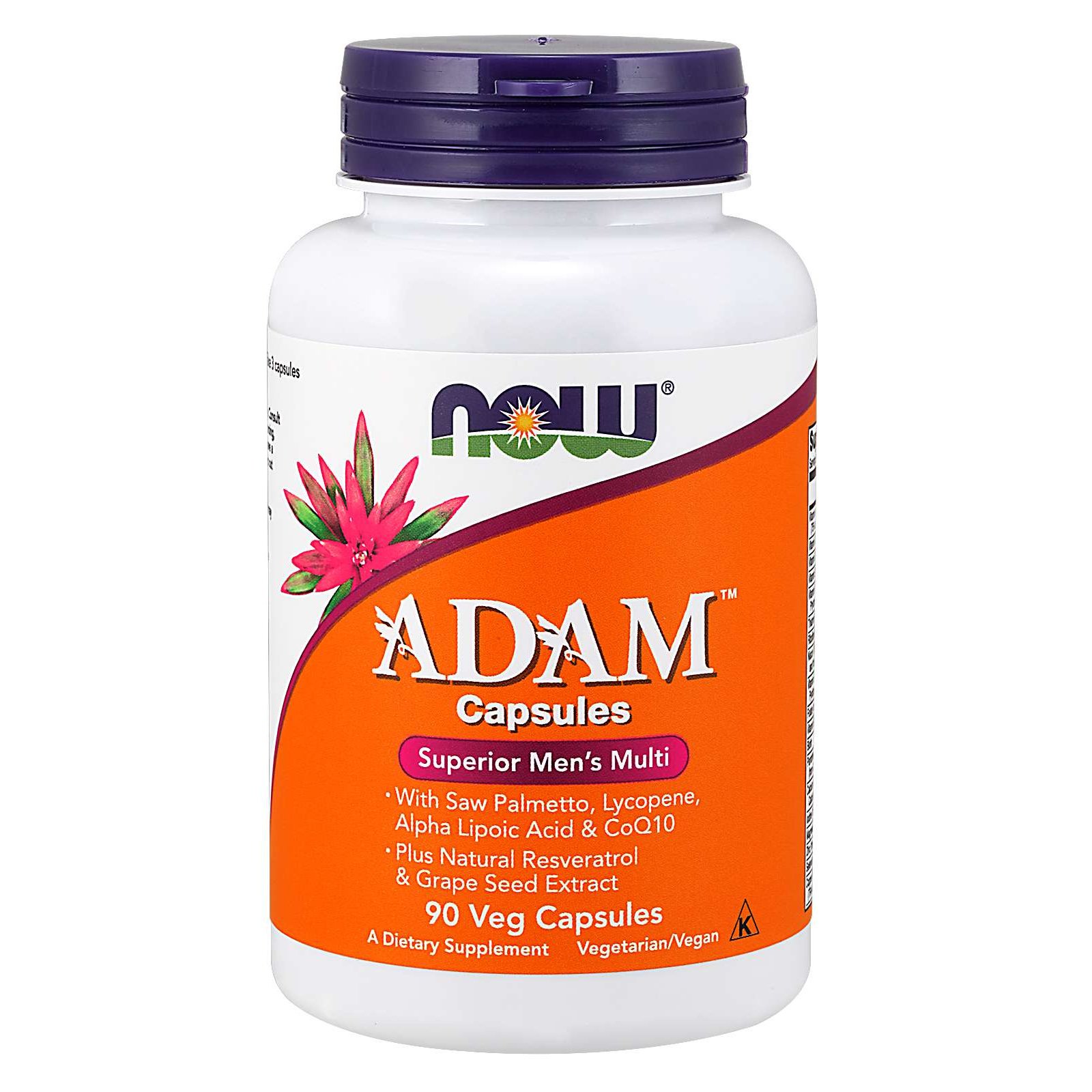 Now Foods Adam Men’s Multiple Vitamin Συμπλήρωμα Διατροφής Πολυβιταμινούχος Φόρμουλα Ειδικά Σχεδιασμένη για τον Άνδρα 90veg.caps
