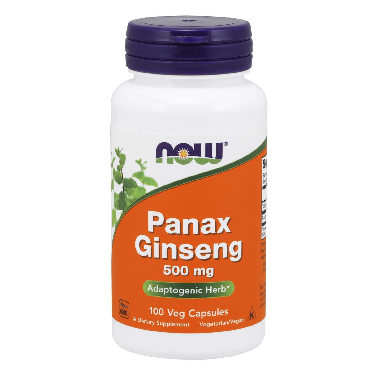 Now Foods Panax Ginseng 500mg Συμπλήρωμα Διατροφής από τις Ρίζες Panax Ginseng με Τονωτικές & Αφροδισιακές Ιδιότητες 100 VegCaps