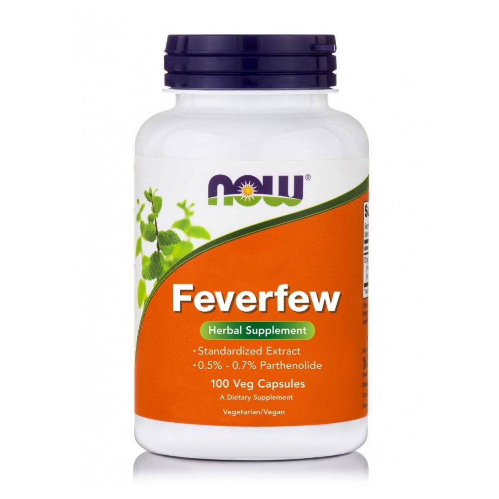 Now Foods Feverfew 400mg Φυτικό Συμπλήρωμα Διατροφής Αναλγητικό, Αντιφλεγμονώδες & Αντιπυρετικό 100 VegCaps