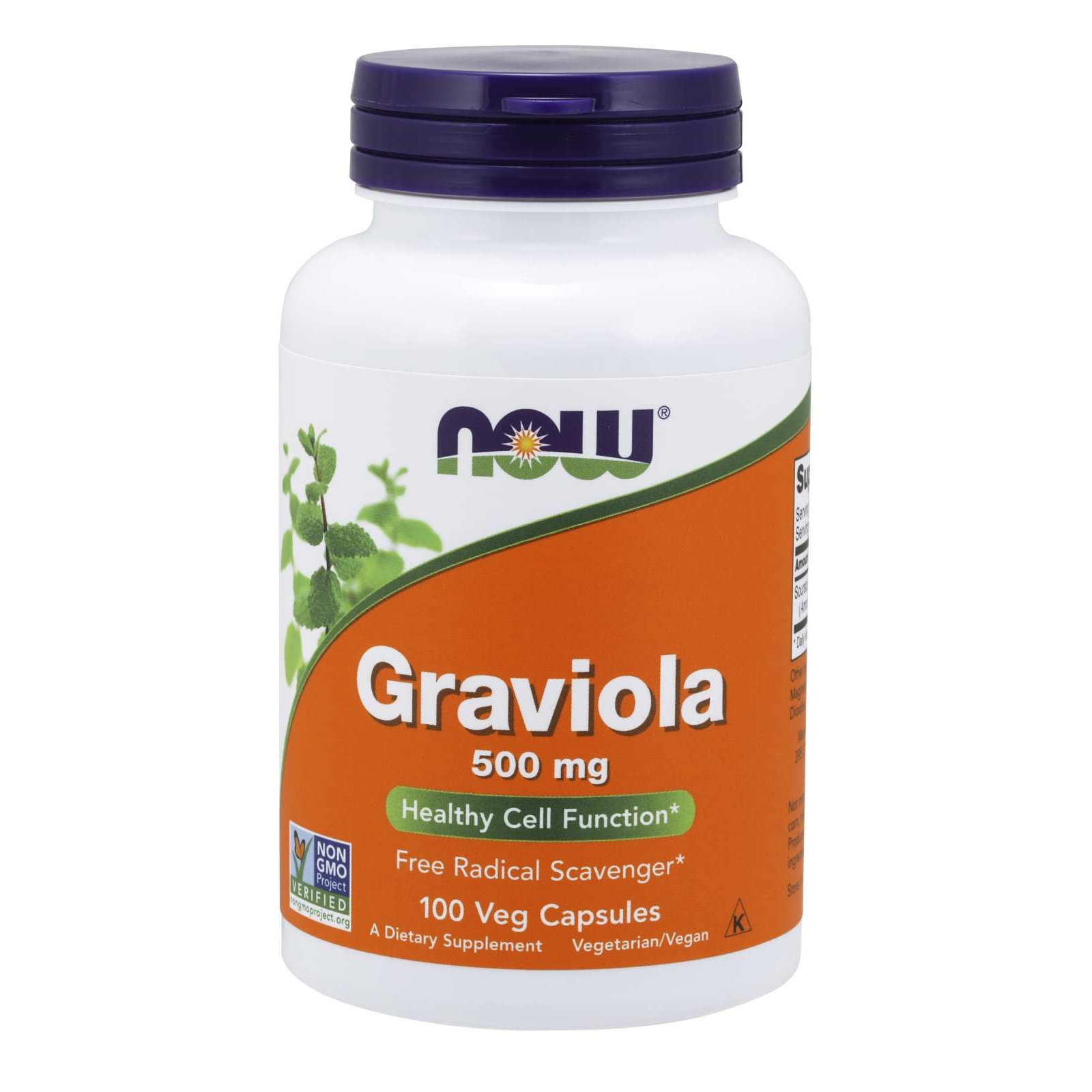 Now Foods Graviola 500mg Συμπλήρωμα Διατροφής με Ισχυρές Καρδιοτονωτικές & Αγγειοδιασταλτικές Ιδιότητες 100 VegCaps