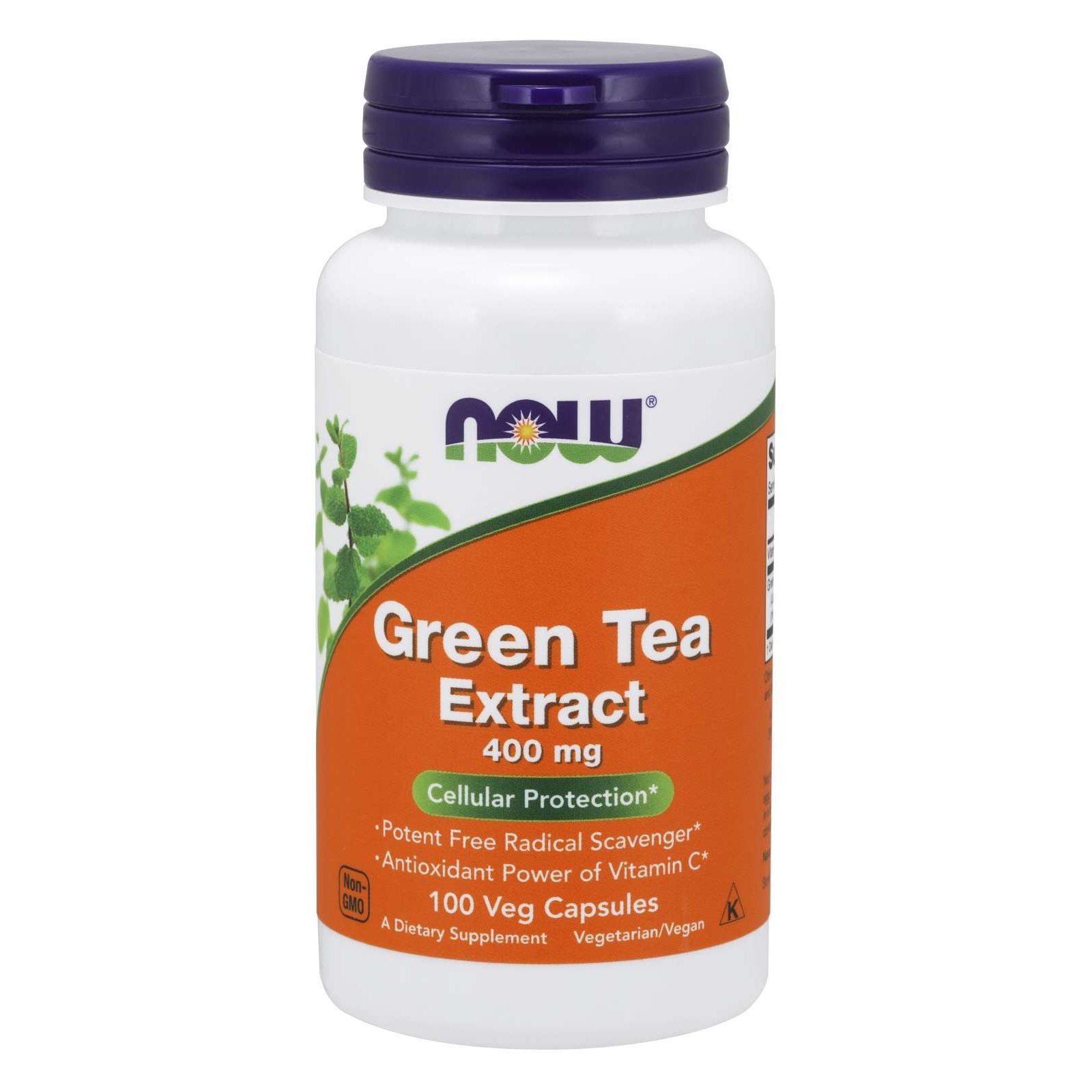 Now Foods Green Tea Extract 400mg Αντιοξειδωτικό Συμπλήρωμα Διατροφής με Πράσινο Τσάι, για την Καύση του Λίπους 100 VegCaps