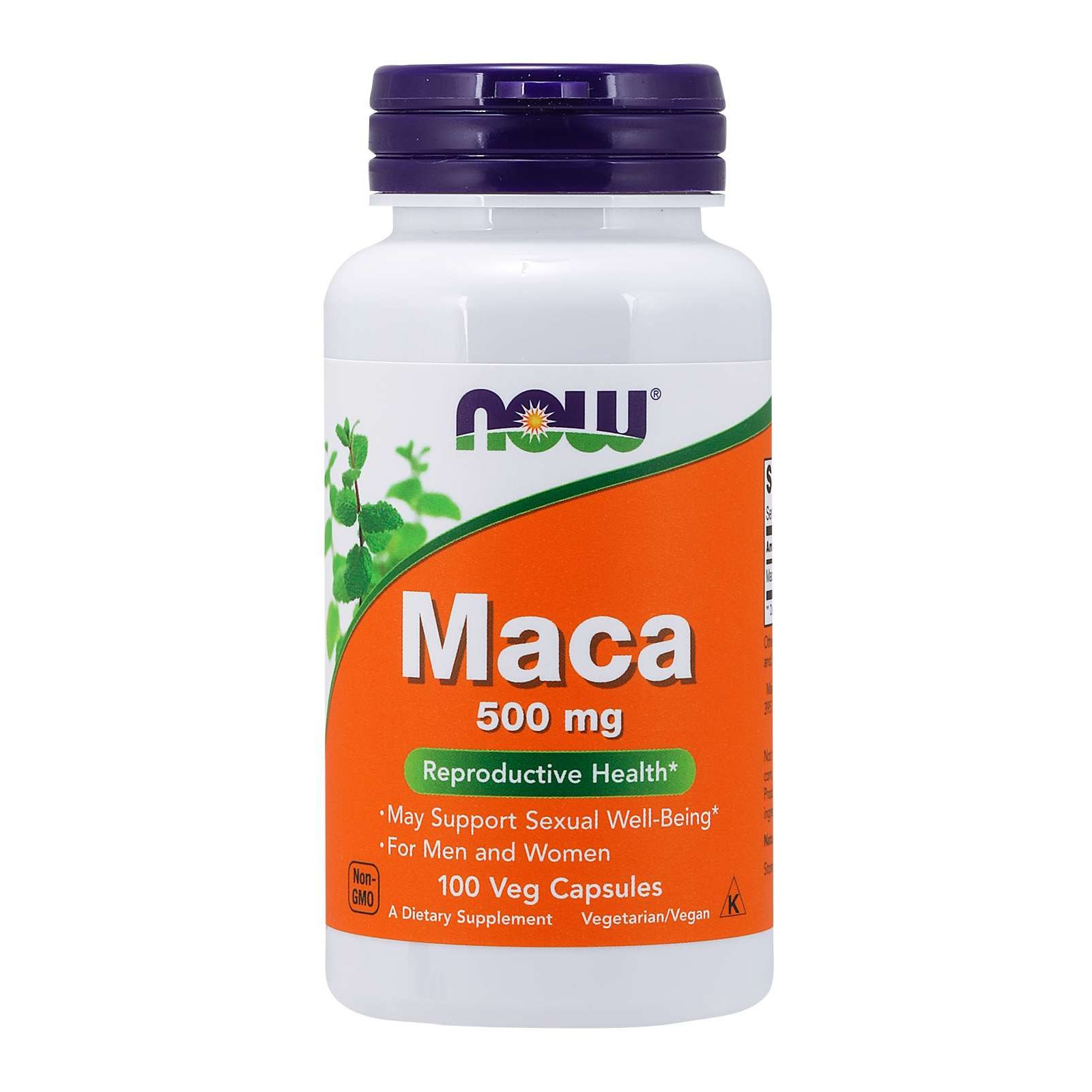 Now Foods Maca 500mg Συμπλήρωμα Διατροφής από το Φυτό Maca για Ενέργεια & Αύξηση της Λίμπιντο 100 VegCaps