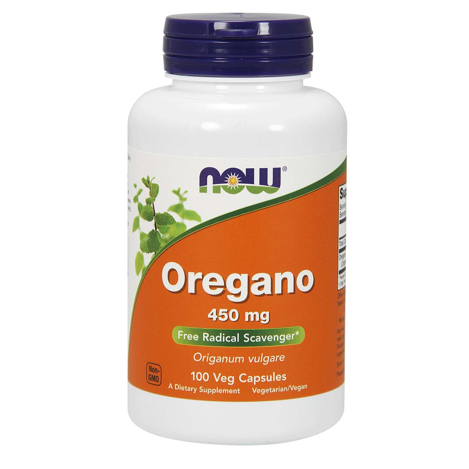 Now Foods Oregano 450mg Συμπλήρωμα Διατροφής από Άγρια Ρίγανη, Αντιμικροβιακό, Αντιβιοτικό, Αντιμυκητιασικό 100 VegCaps