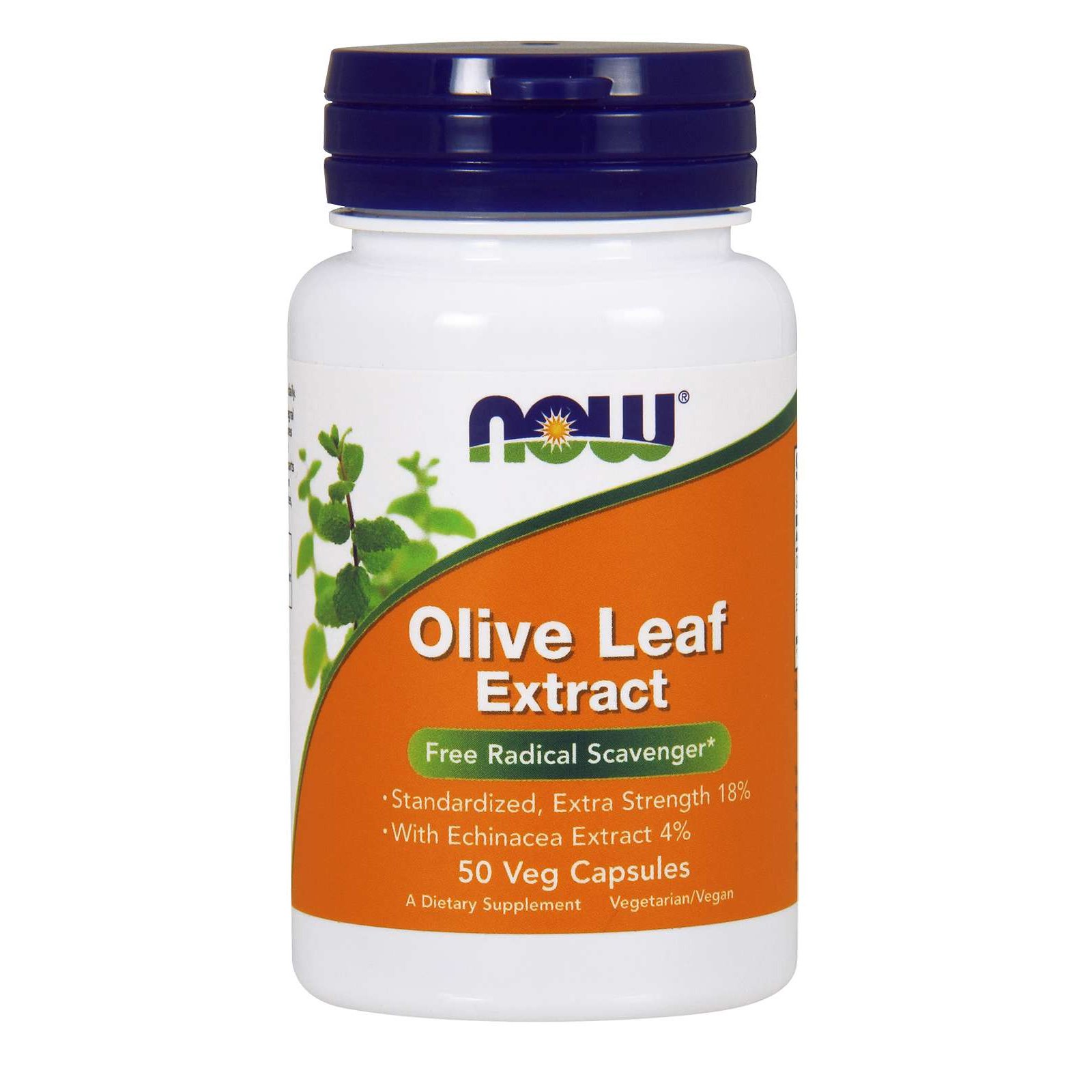 Now Foods Olive Leaf Extract Extra Strength Συμπλήρωμα Διατροφής με Ισχυρές Αντιοξειδωτικές Ιδιότητες 50 VegCaps