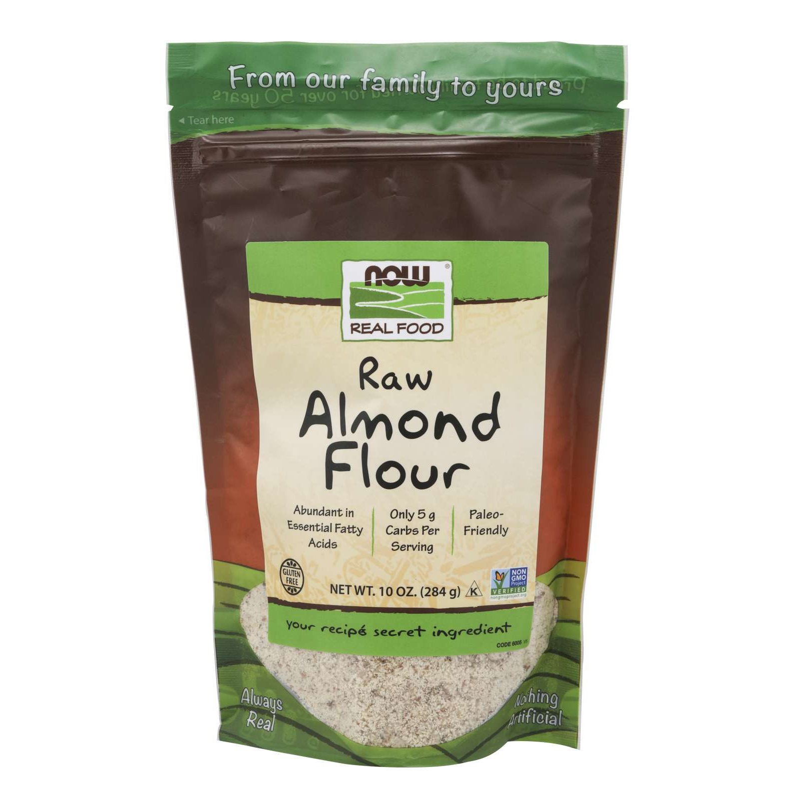 Now Foods Pure Almond Flour Raw Θρεπτικό Αλεύρι Αμυγδάλου Βιολογικής Προέλευσης 284gr