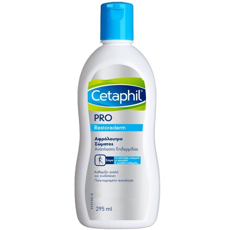 Cetaphil Pro Restoraderm Body Wash Ενυδατικό Αφρόλουτρο Ανάπλασης Σώματος για Ξηρή, Κνησμώδη & Ευαίσθητη Επιδερμίδα 295ml